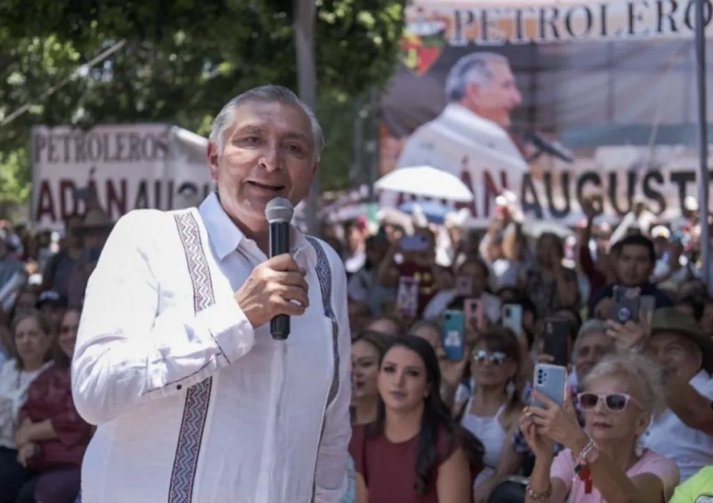 Hubo acarreo para el mitin de Adán Augusto en León, Guanajuato.