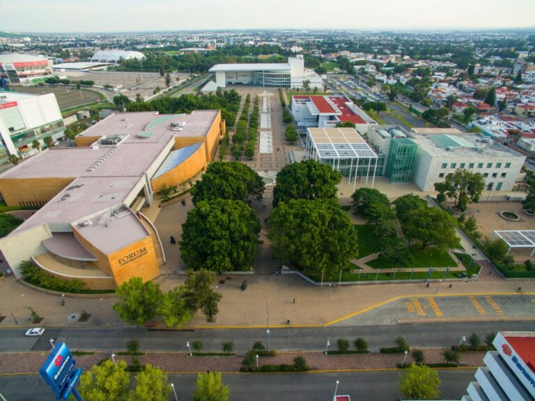 Vista aérea del Fórum Cultural Guanajuato