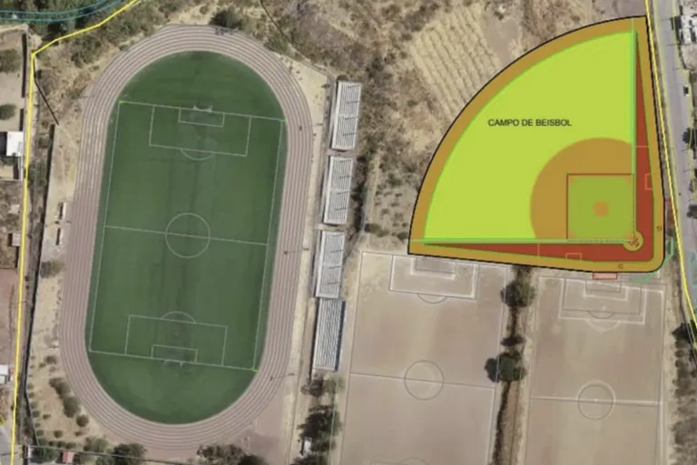 Va tomando forma el nuevo campo de beisbol en Guanajuato Capital.