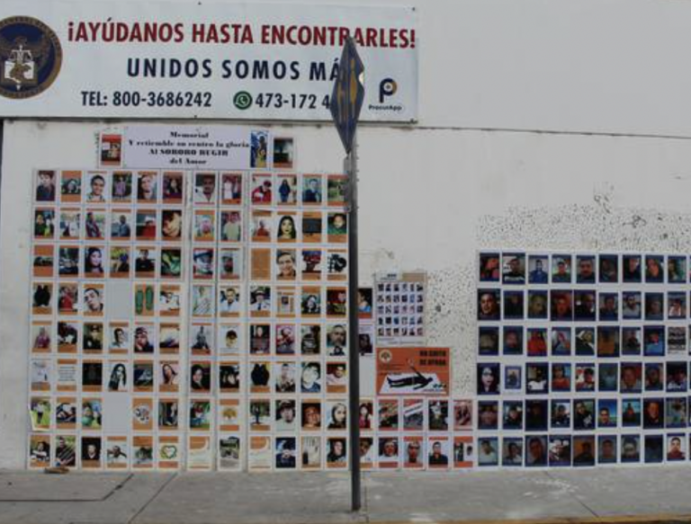 Guanajuato se encuentra entre los estados con mayor número de desaparecidos.