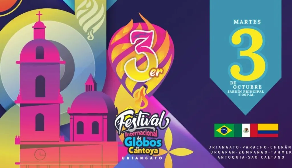 Festival Internacional de Globos de Cantoya en Uriangato