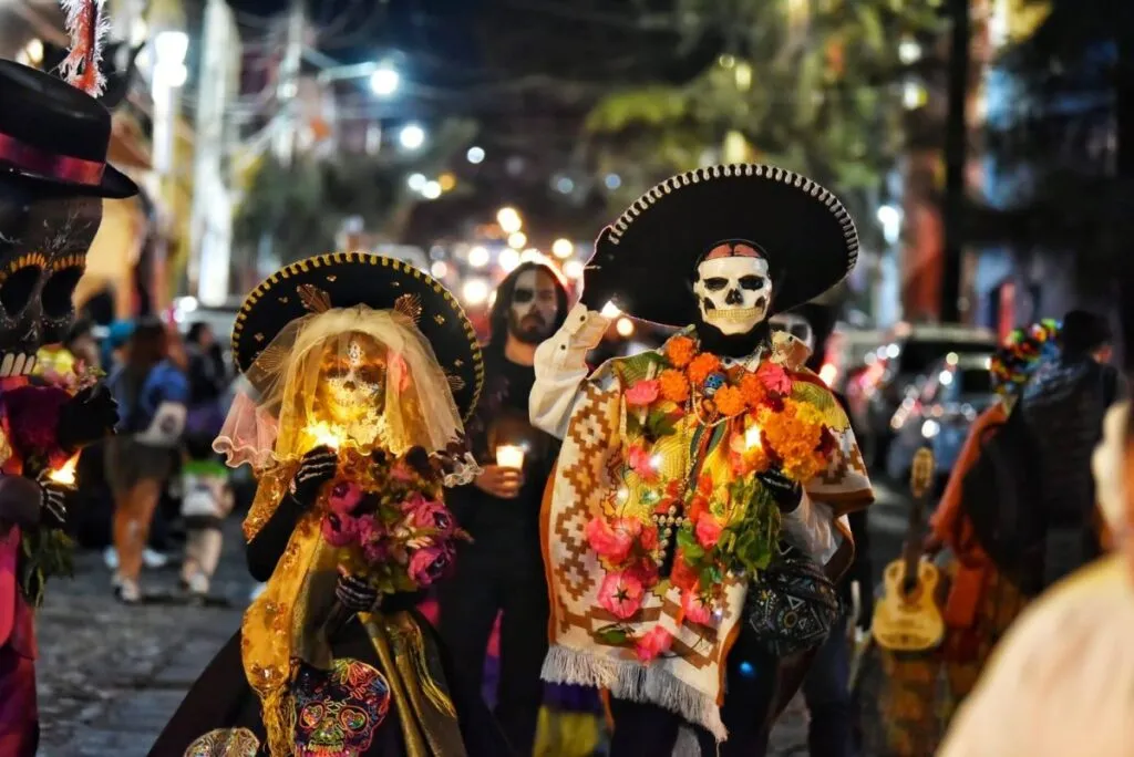 Así se celebra el día de muertos en Guanajuato