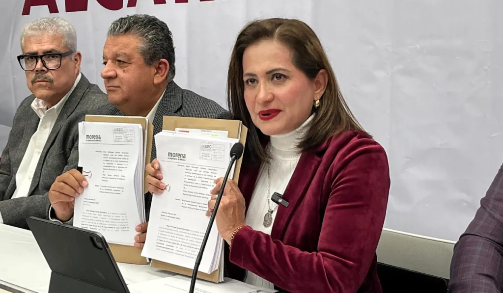Alma Alcaraz denuncia de violencia política a Marko Cortés y a Sinhue