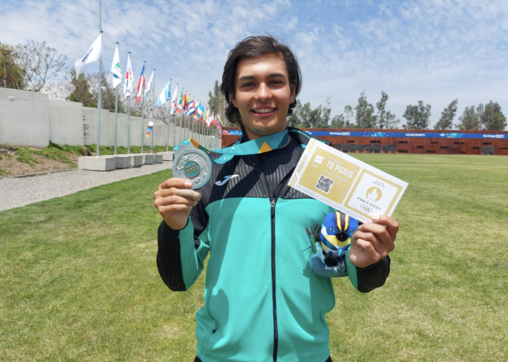 Matías Grande fue uno de los atletas guanajuatenses multimedallista en Santiago.