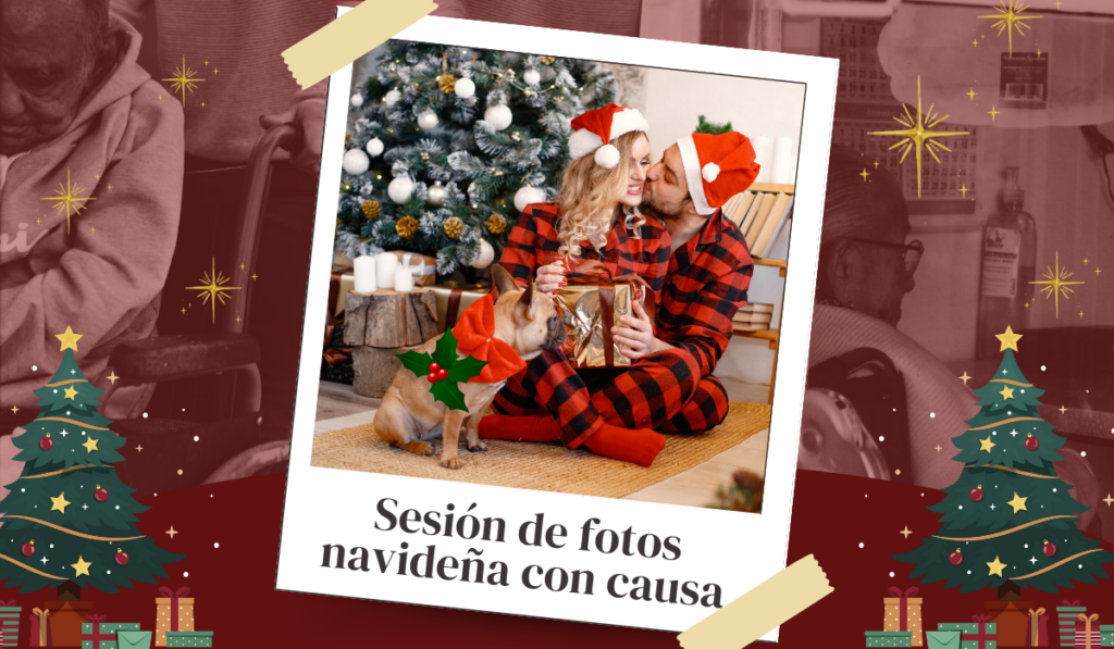 Sesión de fotos navideña con causa en el parque metropolitano