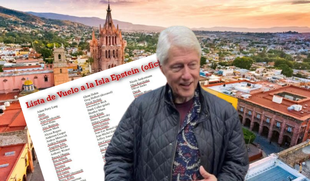 Bill Clinton es vinculado a lista de Epstein mientras se pasea por San Miguel de Allende