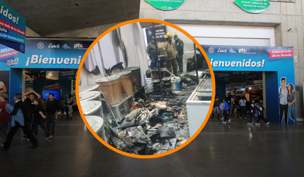 Incendio en el Pabellón Guanajuato de la Feria de León fue desencadenado por cortocircuito
