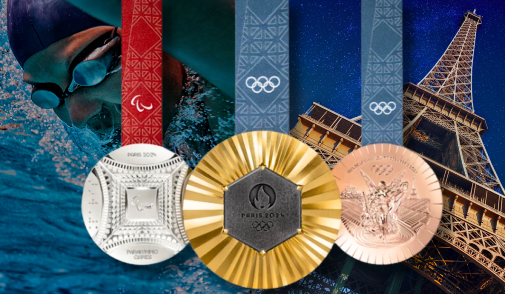Medallas olímpicas contarán con un pedazo de la torre Eiffel, un diseño brillante