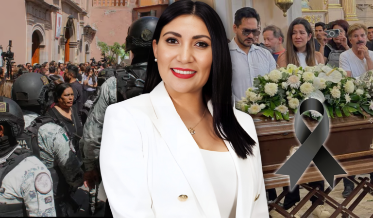 En funeral de Gisela Gaytán, ahora sí la acompañan cuerpos de seguridad 