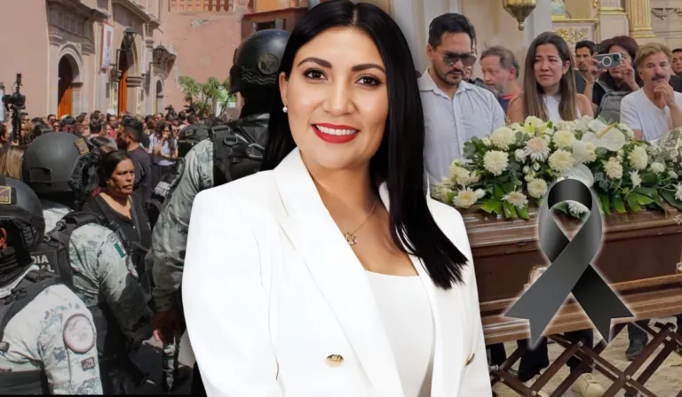 En funeral de Gisela Gaytán, ahora sí la acompañan cuerpos de seguridad 