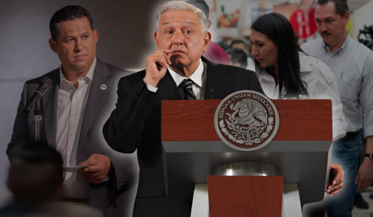 Tras el asesinato de la candidata Gaytán, AMLO afirma que Diego Sinhue "gobierna, pero no manda" 