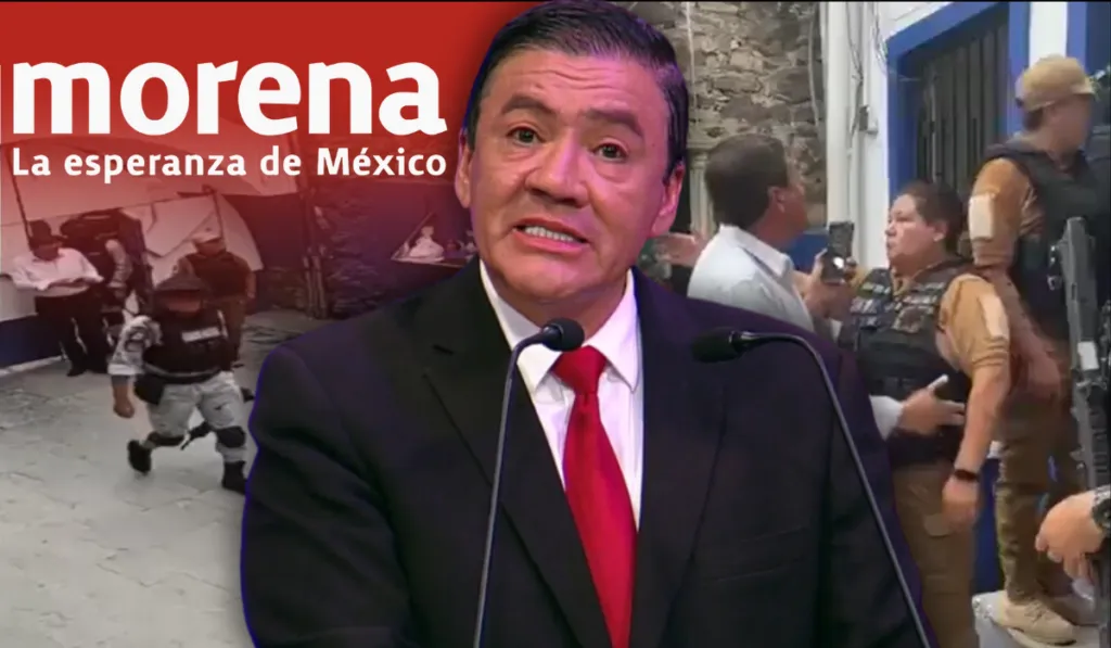 El candidato de Morena, Jorge Medrano, usa a Guardia Nacional para liberar a un detenido 