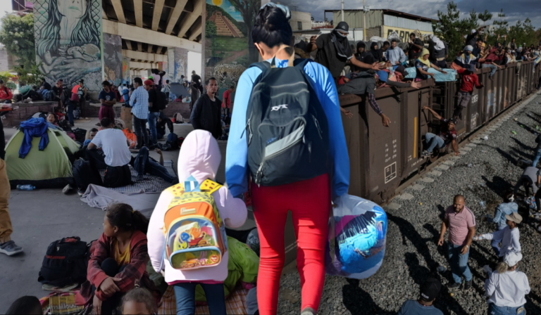 Migrantes en Irapuato reciben ayuda de Marta Silvia Ponce
