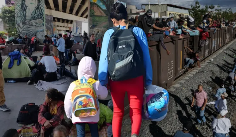 Migrantes en Irapuato reciben ayuda de Marta Silvia Ponce
