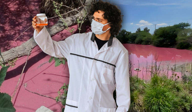 Agua color rosa en Guanajuato despierta alarma ante las autoridades