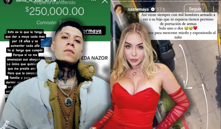 Santa Fe Klan y Maya Nazor en disputa pública por la custodia y convivencia con su hijo Luka