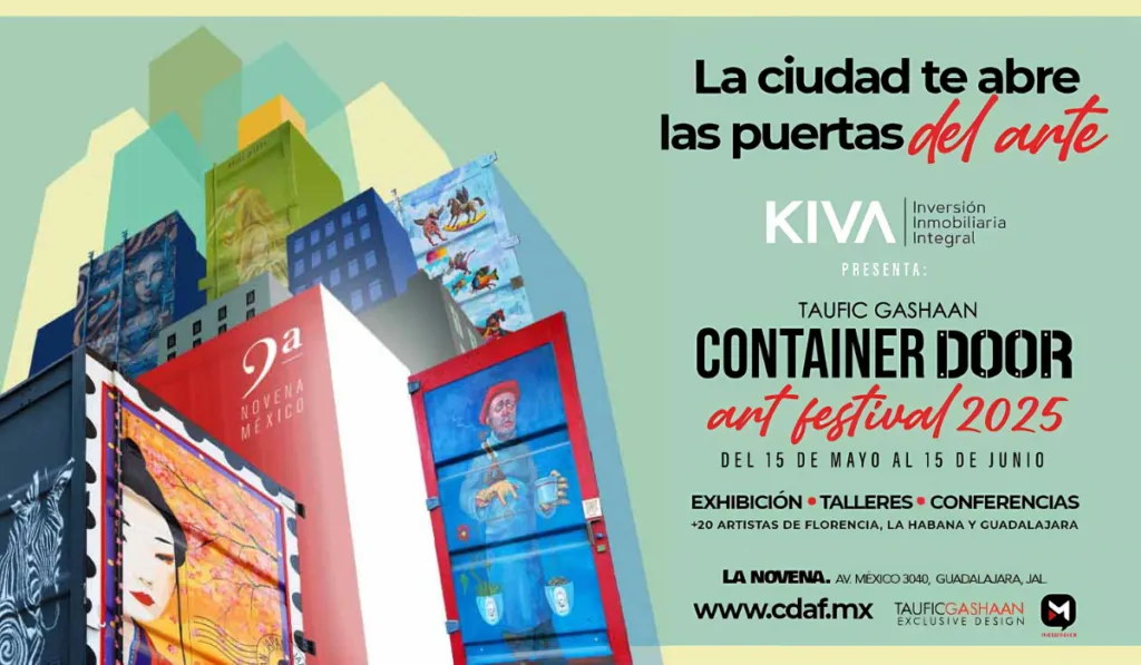 Puertas que abren mundos: así se vive el Container Door Art Festival 2025 en Guadalajara y Tlaquepaque