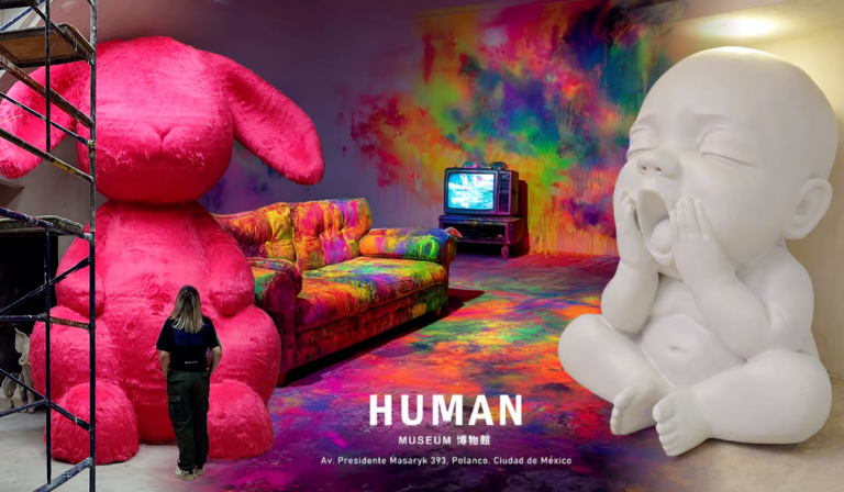 IMAGINE: nueva exposición del Human Museum con un conejo gigante, luces y juguetes coleccionables