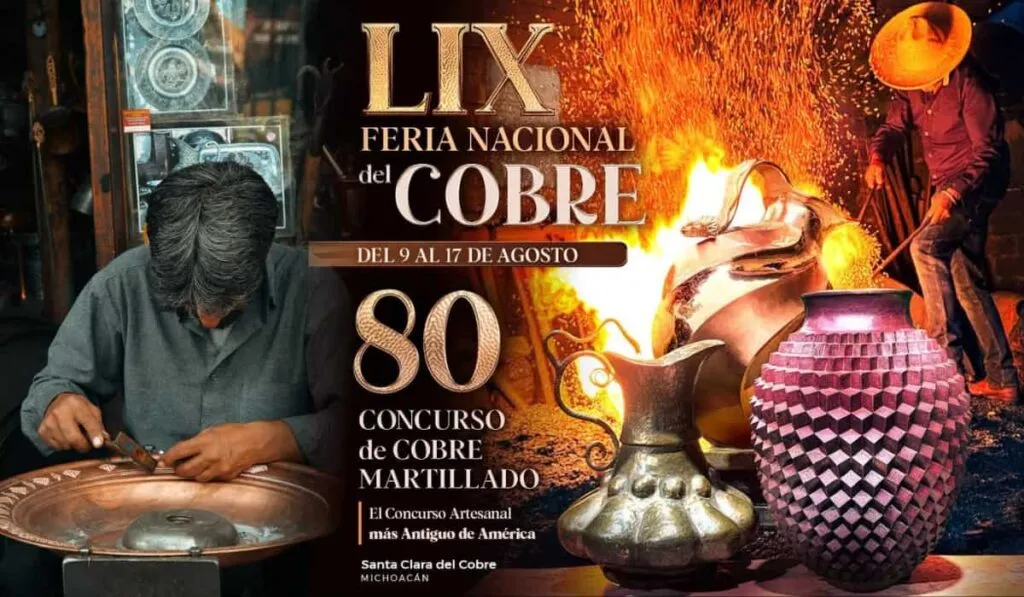 Feria Nacional del Cobre 2025: tradición, arte y sabor en Santa Clara del Cobre