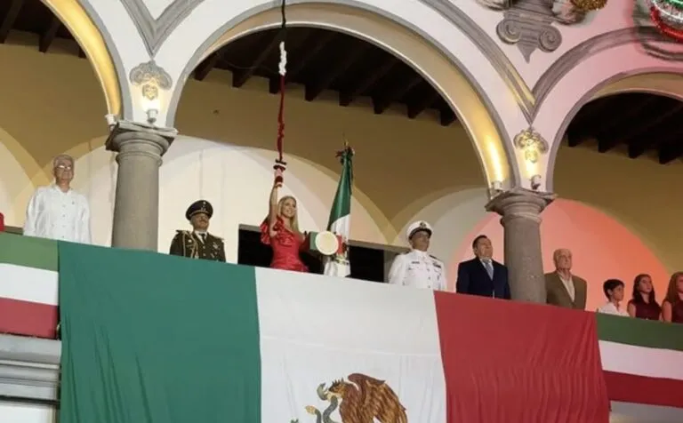 Fue el último Grito de Independencia que encabezó Patricia Lobeira Rodríguez.