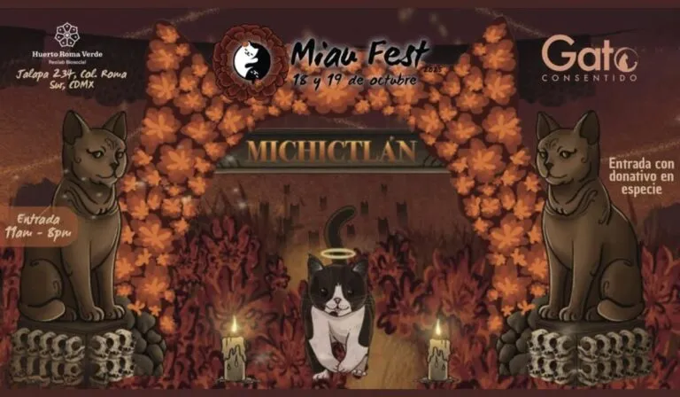 Miau Fest 2025: el “Michictlán” felino llega para honrar a los gatos que cruzaron el arcoíris