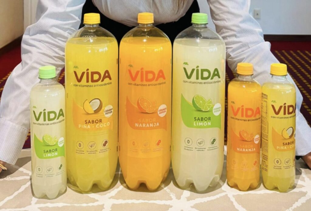 Agua VIDA con Vitaminas Antioxidantes marca de AJEMEX.