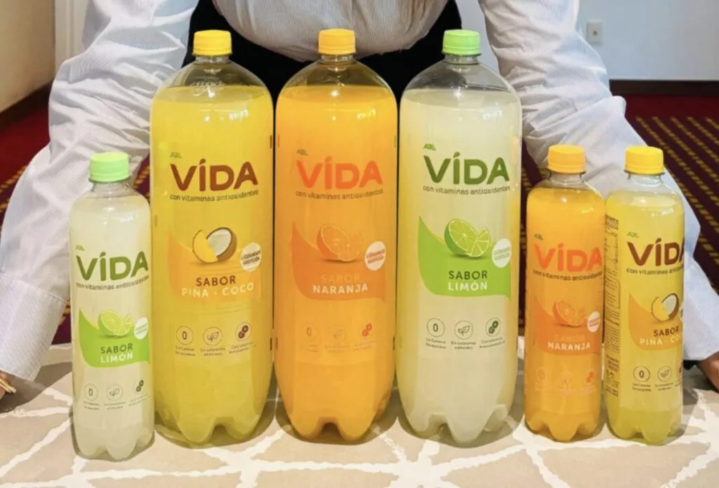Agua VIDA con Vitaminas Antioxidantes marca de AJEMEX.
