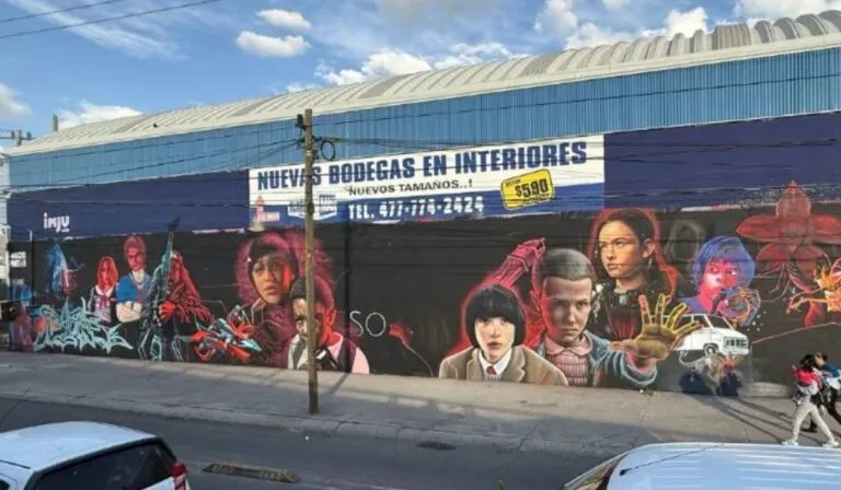 Aparece un nuevo mural de Stranger Things en el bulevar Hidalgo