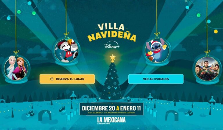 La Villa Navideña de Disney llega a La Mexicana: fechas, actividades y cómo entrar gratis