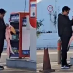 Lleva a su “novia” a inflar a una gasolinera en León y se vuelve viral antes del 14 de febrero