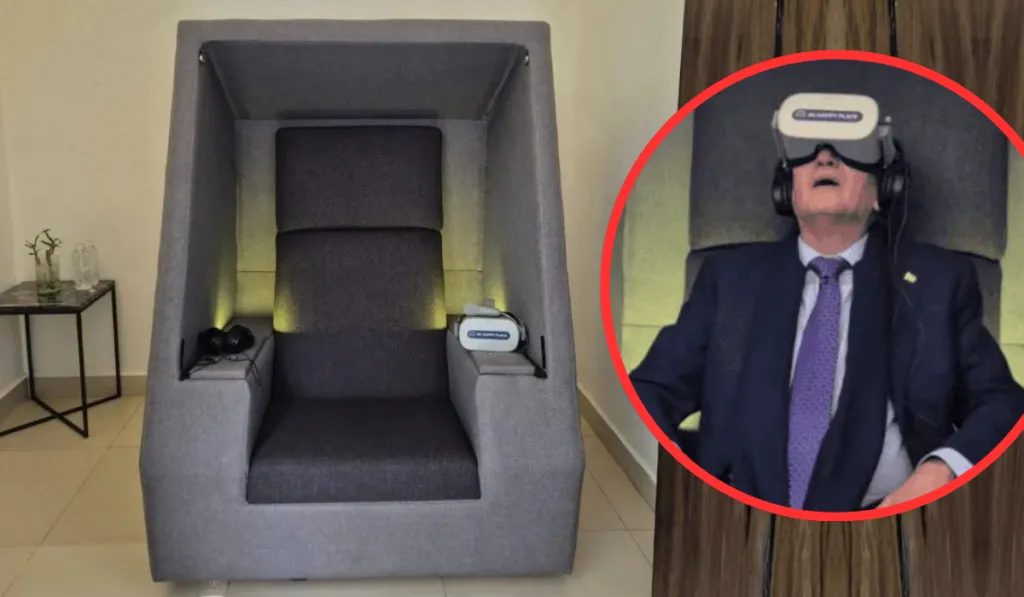 Zapopan instala cabina de realidad virtual para combatir el estrés laboral