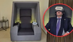 Zapopan instala cabina de realidad virtual para combatir el estrés laboral