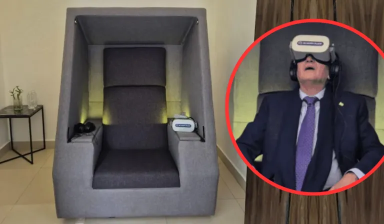 Zapopan instala cabina de realidad virtual para combatir el estrés laboral