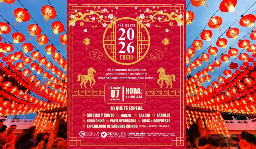 Guadalajara celebrará el Año Nuevo Chino 2026 con un festival gratuito lleno de tradición y color