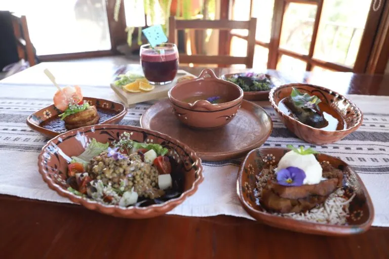 Ubicado en Guanajuato Capital, Casa Mercedes mantiene una propuesta basada en platillos de tradición guanajuatense y en el uso de ingredientes provenientes de comunidades